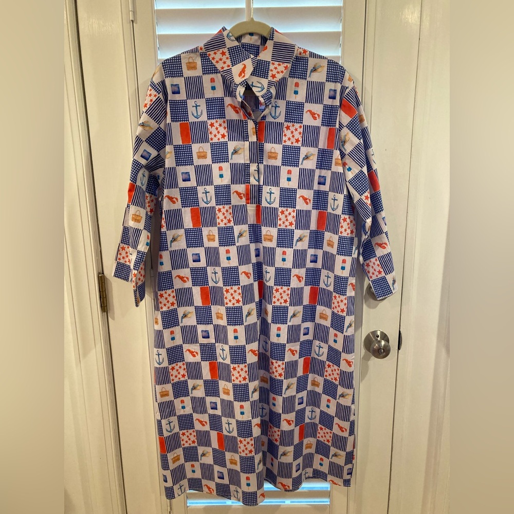 Holly Shae Design Arden Dress Americana Blue L/XL